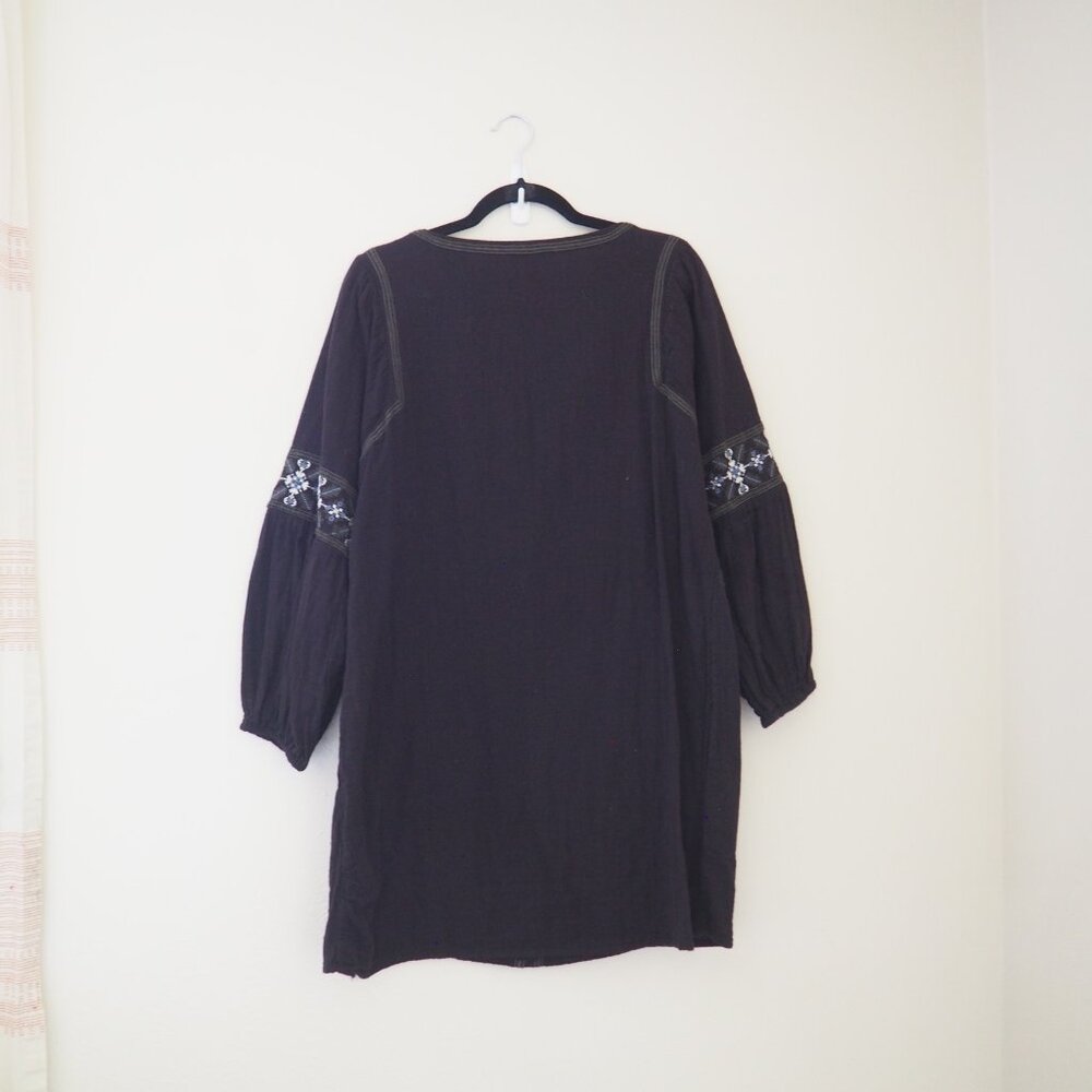 ! Lilla P Embroidered Gauze Long Sleeve Dress sz L - Picture 9 of 9